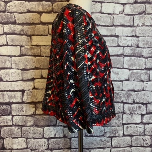 Ruby Rd 3/4 Sleeve Shiny Jacket Size 12P - Picture 6 of 9